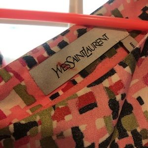 YSL pink midi dress